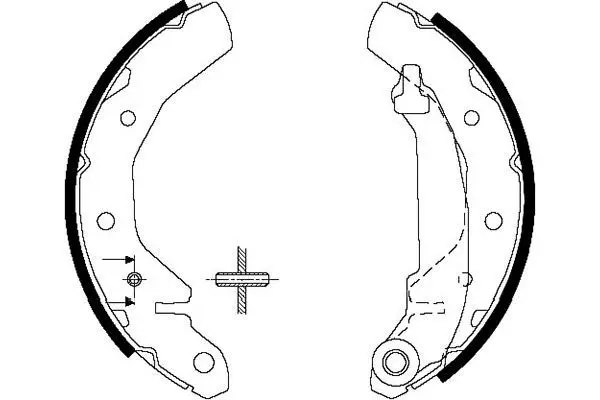 KAVO PARTS KBS1407 Комплект тормозных колодок