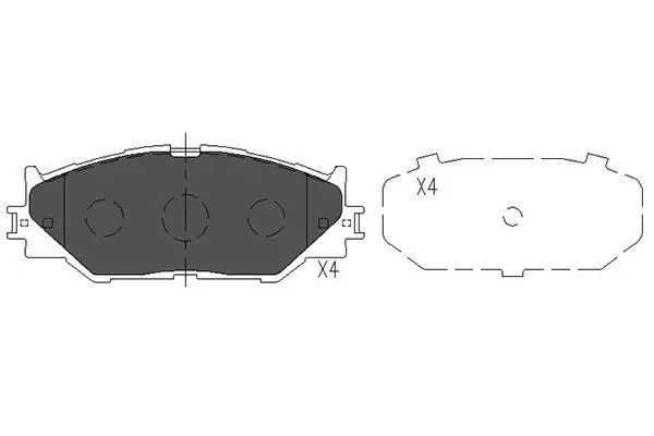 KAVO PARTS KBP9094 Комплект тормозных колодок,