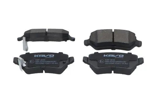 KAVO PARTS KBP4020 Комплект тормозных колодок,