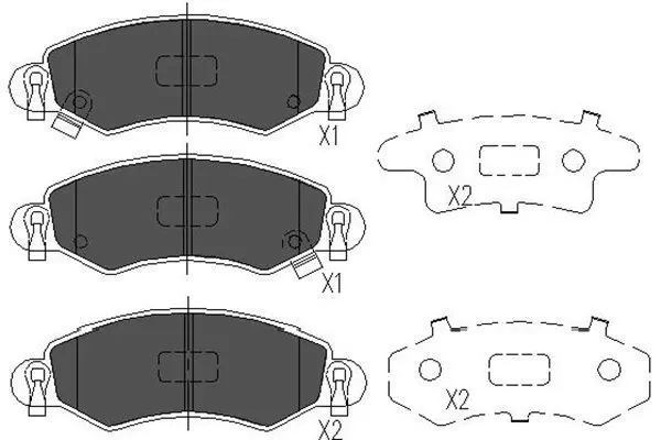 KAVO PARTS KBP8508 Комплект тормозных колодок,
