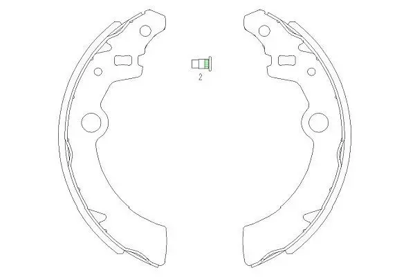 KAVO PARTS KBS8907 Комплект тормозных колодок