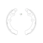 KBS8907 KAVO PARTS Комплект тормозных колодок