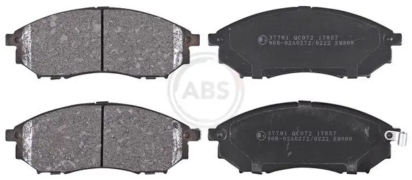 ABS 37791 комплект колодок для дисковых