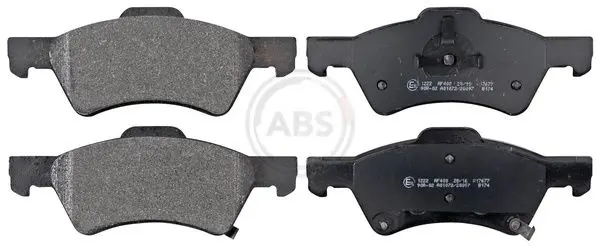 ABS 38857 комплект колодок для дисковых