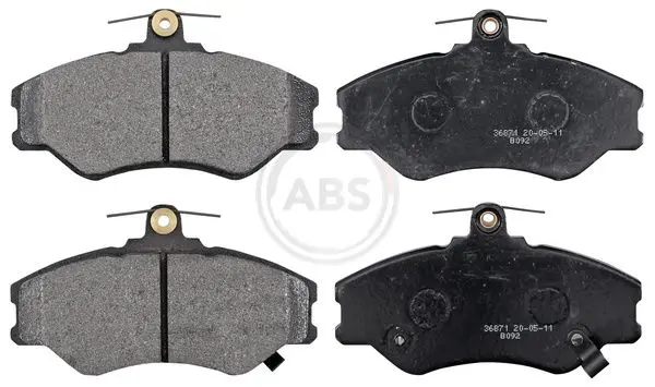 ABS 36871 Колодки тормозные передние