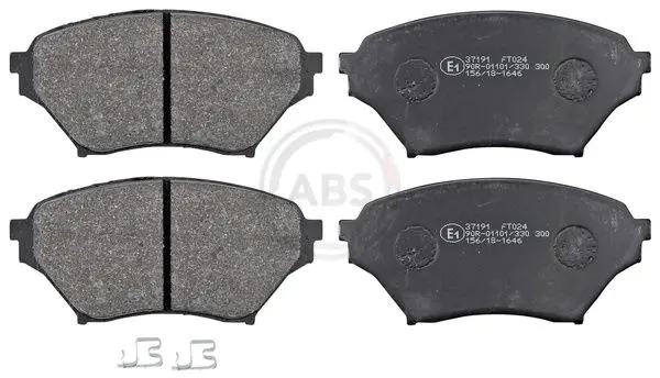 ABS 37191 37191, Колодки тормозные
