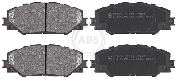 ABS 37543 комплект колодок для дисковых