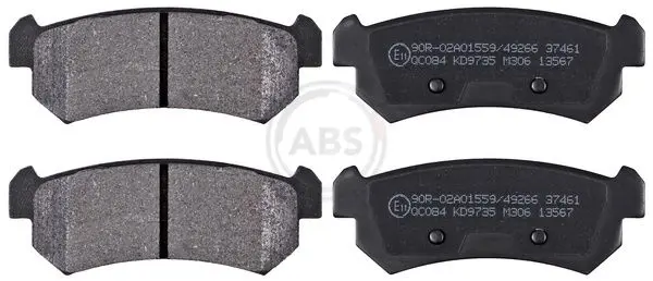 ABS 37461 Комплект тормозных колодок