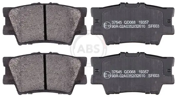 ABS 37545 Комплект тормозных колодок