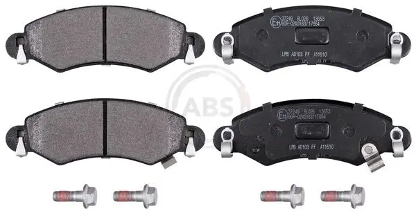 ABS 37249 Комплект дисковых тормозных