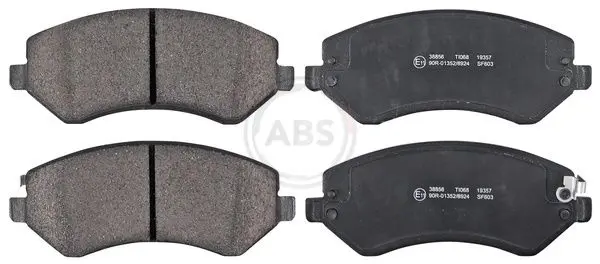 ABS 38856 комплект колодок для дисковых