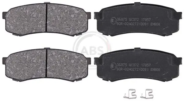 ABS 36875 Комплект тормозных колодок