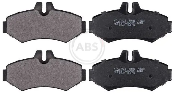 ABS 37124 Колодки тормозные MB SPRINTER
