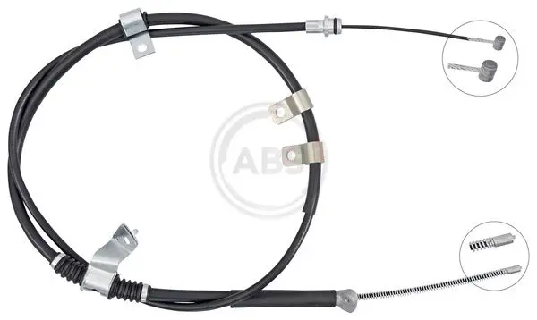 ABS K16093 Тросик, cтояночный тормоз