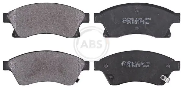 ABS 37789 комплект колодок для дисковых