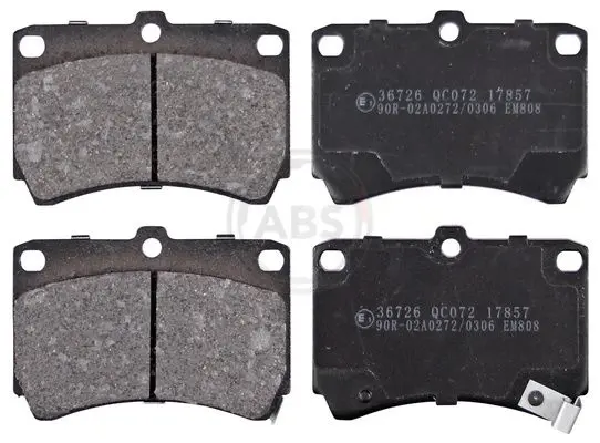 ABS 36726 Колодки тормозные MAZDA