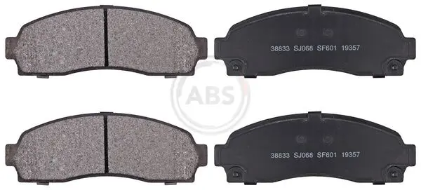 ABS 38833 Колодки тормозные дисковые