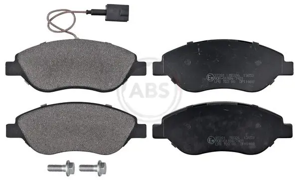 ABS 37281 Комплект тормозных колодок