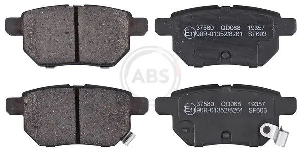 ABS 37580 Колодки тормозные дисковые