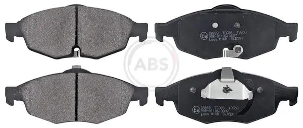 ABS 38869 комплект колодок для дисковых