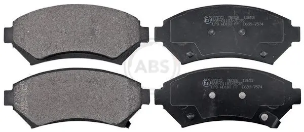 ABS 37015 Комплект тормозных колодок