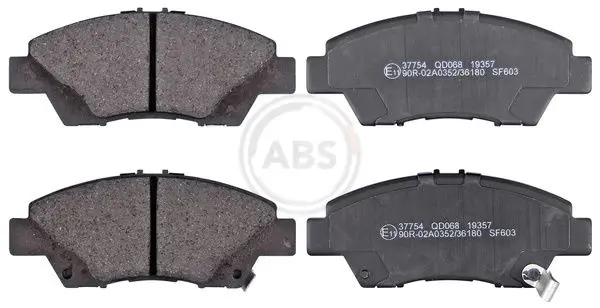 ABS 37754 комплект колодок для дисковых