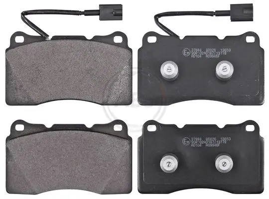 ABS 37884 комплект колодок для дисковых