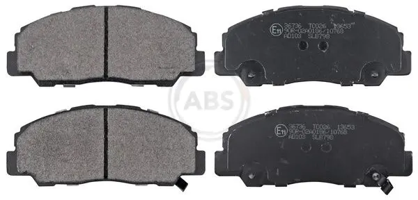 ABS 36736 Комплект тормозных колодок