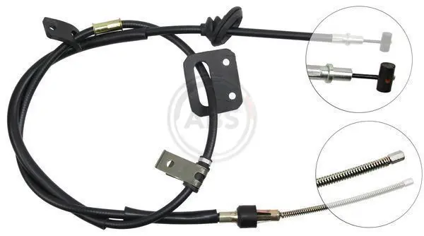 ABS K12637 трос ручного тормоза