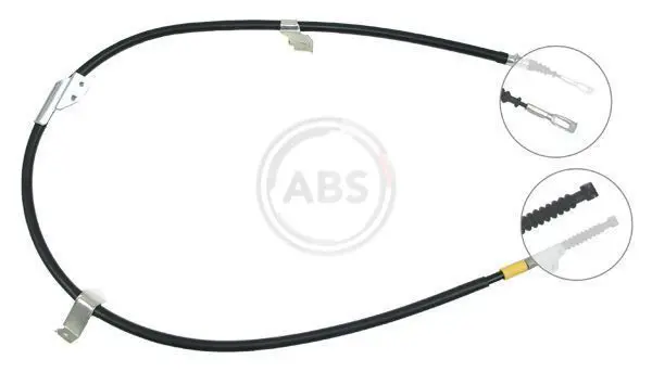 ABS K15077 Трос тормоза ручного