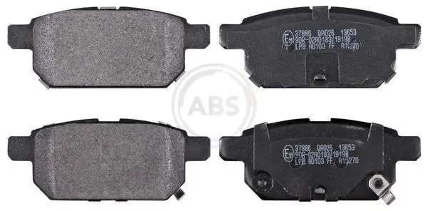 ABS 37886 Комплект тормозных колодок