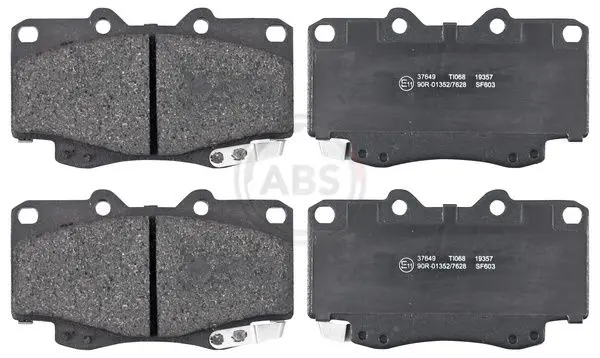 ABS 37649 Комплект тормозных колодок