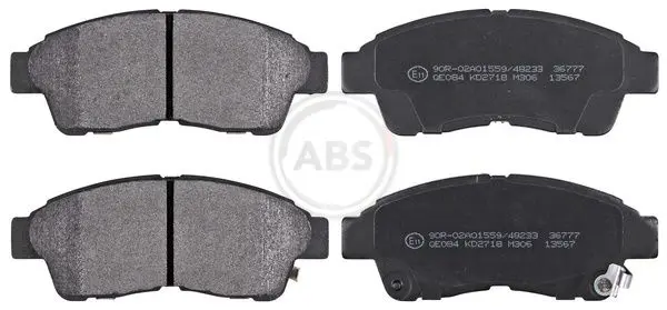 ABS 36777 комплект колодок для дисковых