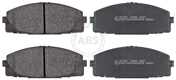 ABS 37708 Комплект дисковых тормозных