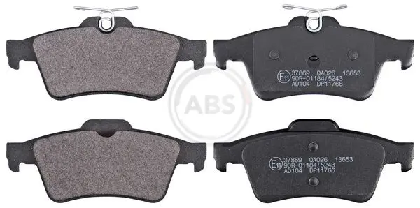 ABS 37869 комплект колодок для дисковых