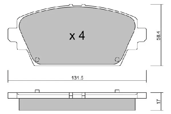 BPNI1015 Колодки тормозные дисковые
