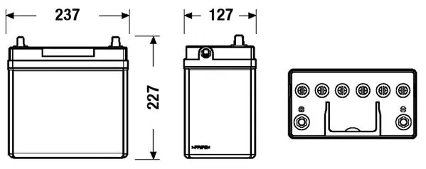 CENTRA CB457 Стартерная аккумуляторная