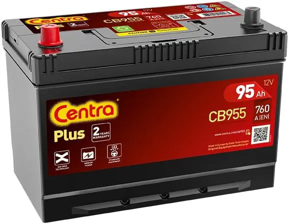 CENTRA CB955 Стартерная аккумуляторная