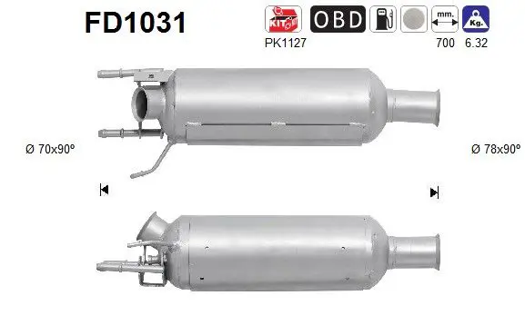 FD1031 Сажевый / частичный фильтр,