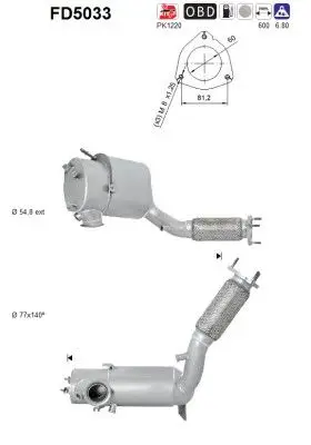 FD5033 Сажевый / частичный фильтр,