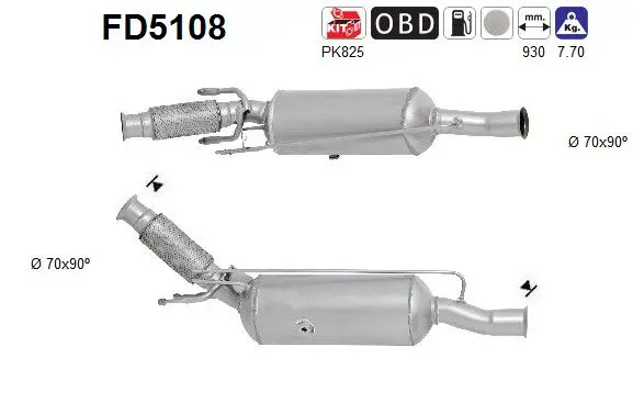 AS FD5108 Сажевый / частичный фильтр,