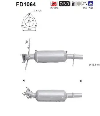 FD1064 Сажевый / частичный фильтр,