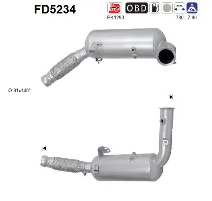 FD5234 Сажевый / частичный фильтр,