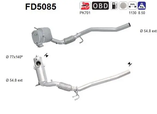 AS FD5085 Сажевый / частичный фильтр,