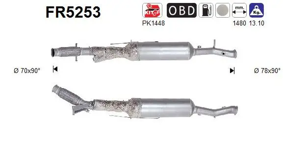 FR5253 Сажевый / частичный фильтр,
