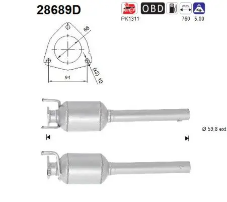 AS 28689D Катализатор