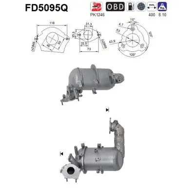 FD5095Q Сажевый / частичный фильтр,