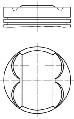 011 PI 00105 000 Поршень, комплект