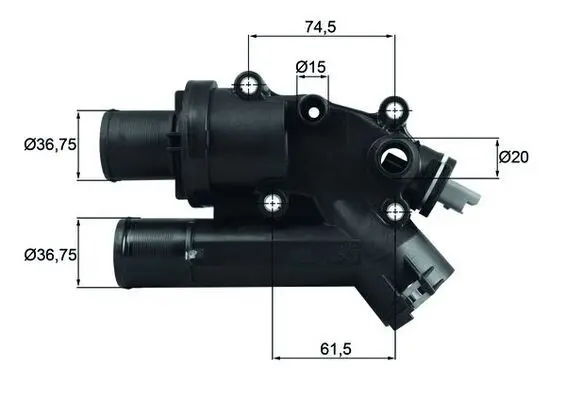 MAHLE TH4683 Термостат CITROEN: C-CROSSER