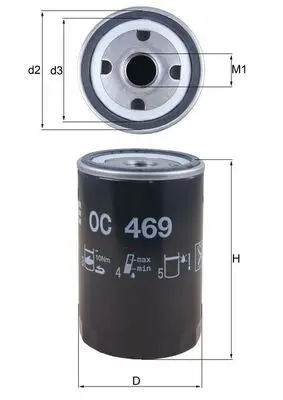 MAHLE OC469 Фильтр масляный MG: MG ZS 01-,
